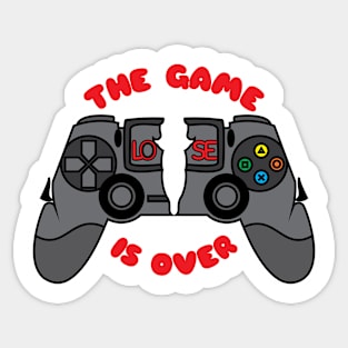 Broken controller design Sticker